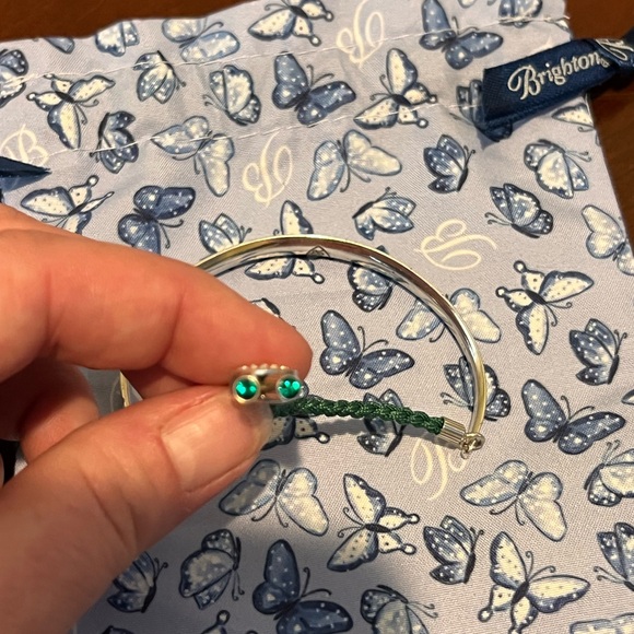 Brighton Silver Bracelet with Green Accents - Picture 5 of 8